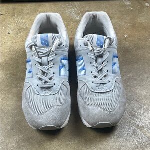 Boys New Balance  Light Aluminum 574 Sneakers
Size: 7 (Big boys) ladies 8 - 8.5
